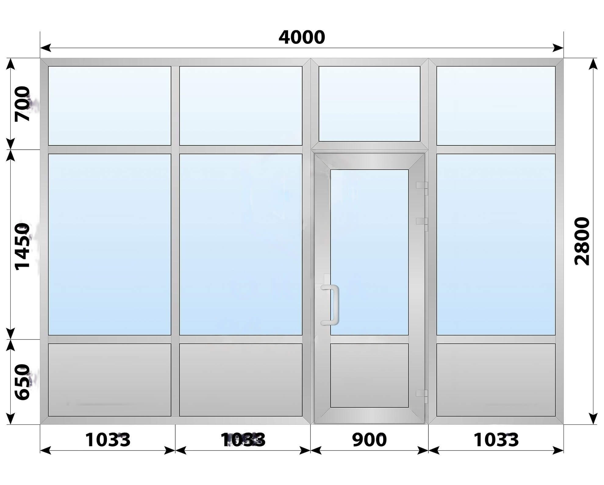 Теплая алюминиевая входная группа 4000x2800 №2